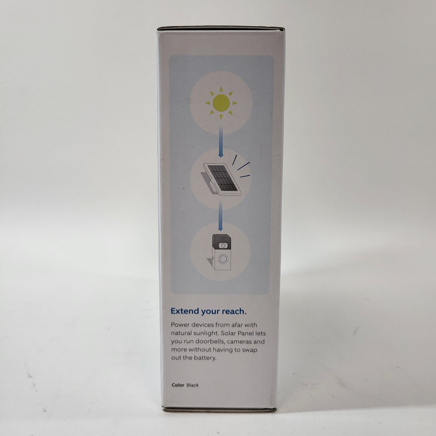New Ring Rechargable Power Solar Panel Black