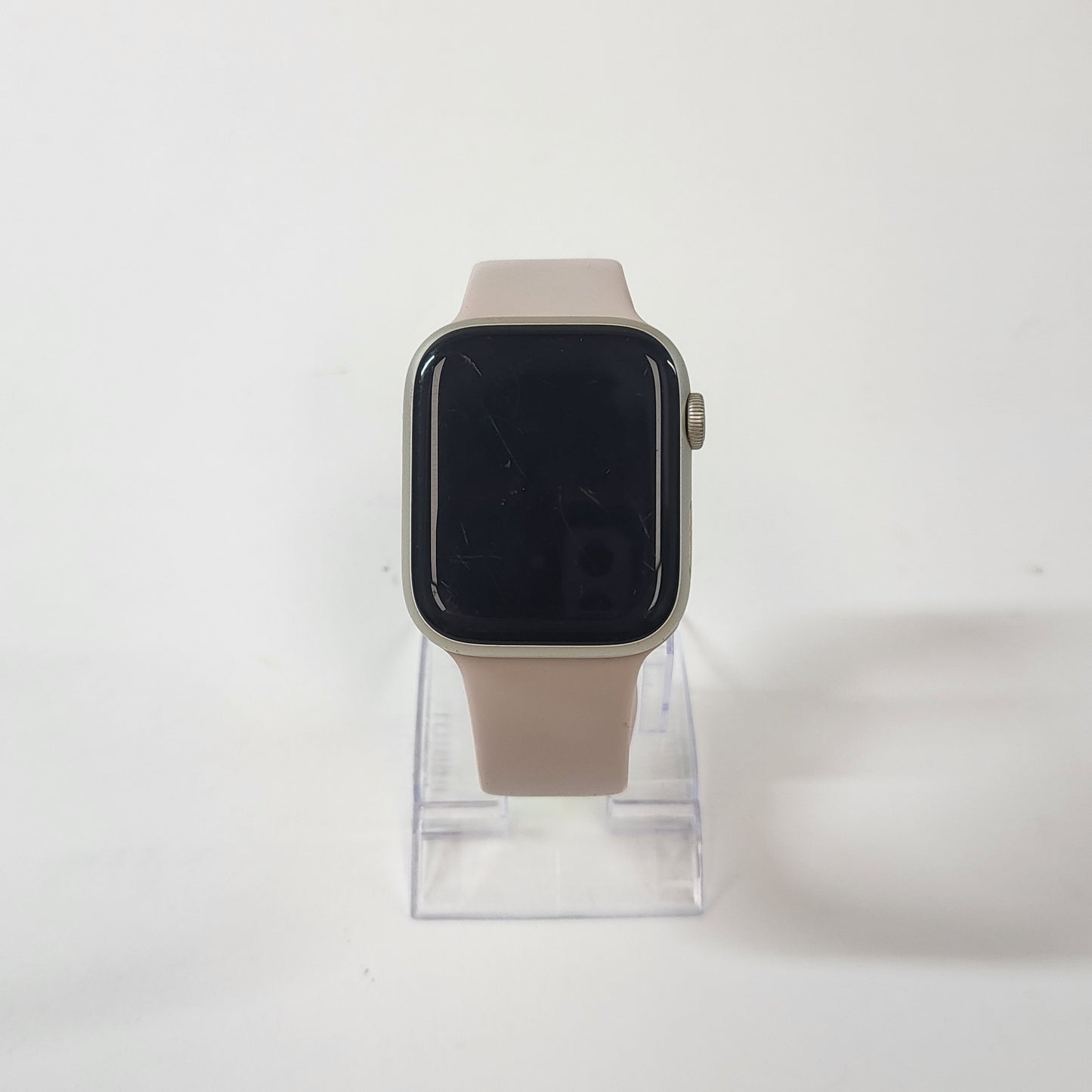 GPS Only Apple Watch Series 8 45MM Starlight Ceramic Starlight Sport Band A2771