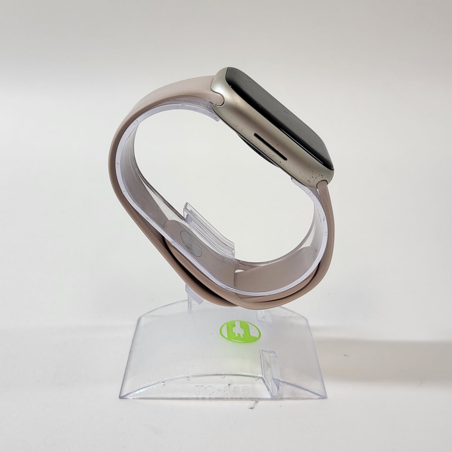 GPS Only Apple Watch Series 8 45MM Starlight Ceramic Starlight Sport Band A2771