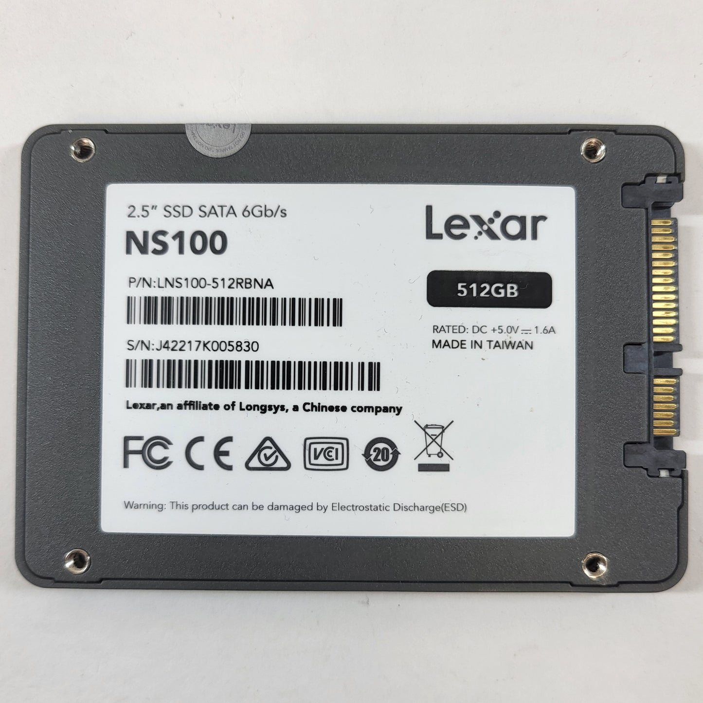 Lexar 2.5" NS100 512GB SATA III 6Gbps SSD