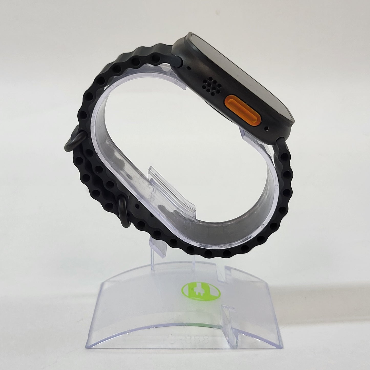 Factory Unlocked Apple Watch Ultra 2 Black Titanium Grooved Silicone Band