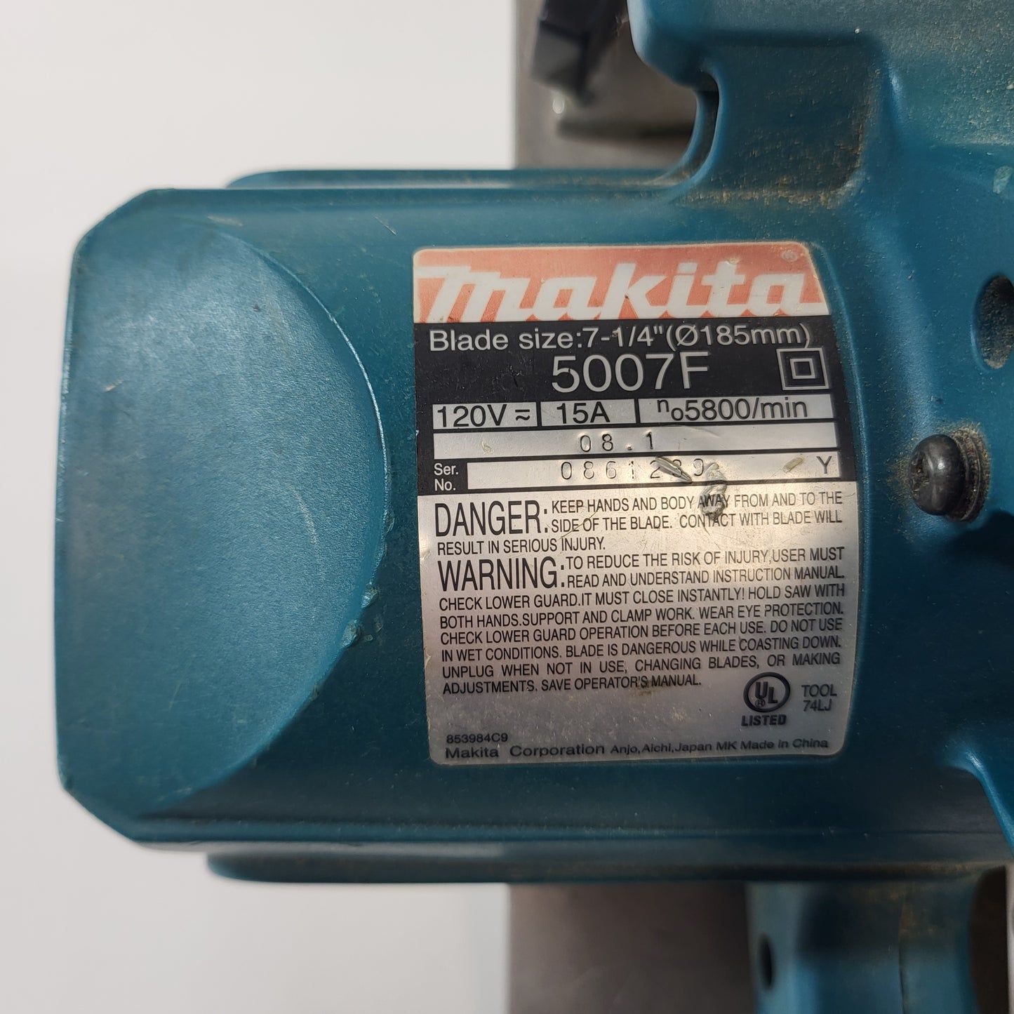 Makita 120V Corded Circular Saw Bent Plate