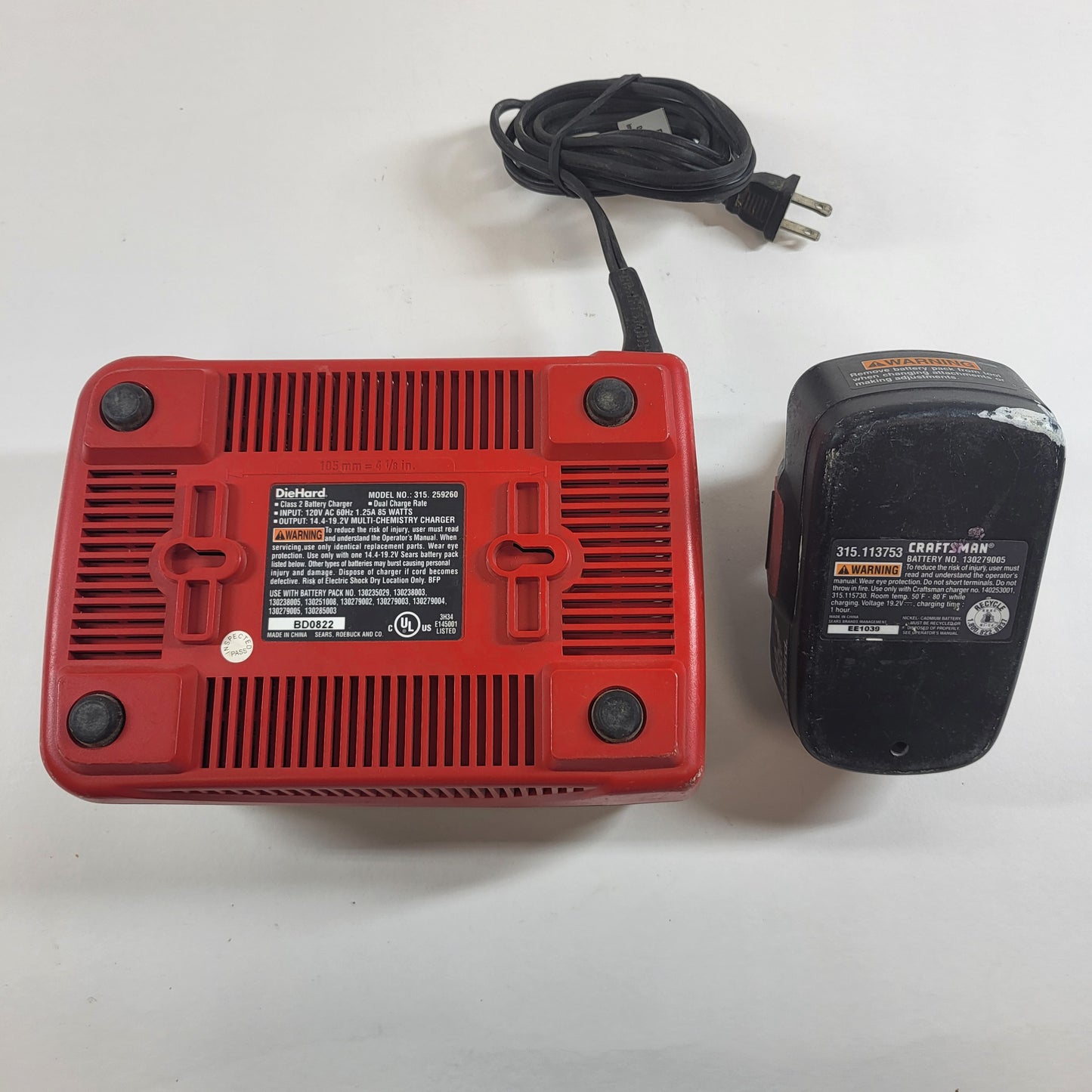 DieHard 20V Battery Charger
