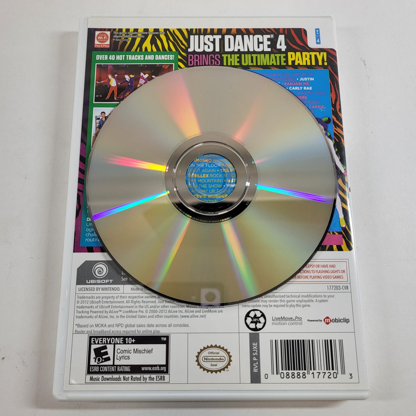 Just Dance 4 (Nintendo Wii, 2012)