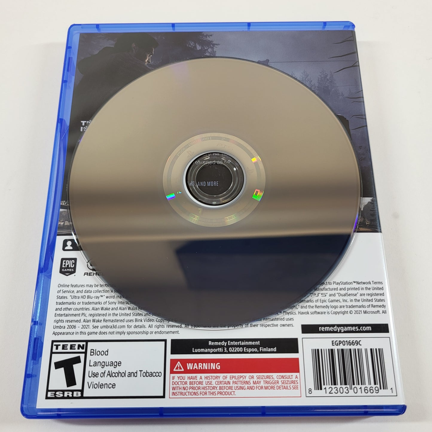 Alan Wake: Remastered (Sony PlayStation 5 PS5, 2021)