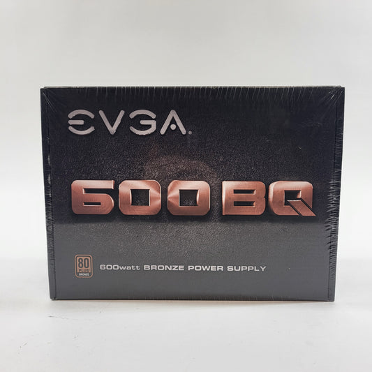 New EVGA 600 BQ 110-BQ-0600-K1 80 Plus Bronze 600W Semi Modular Power Supply