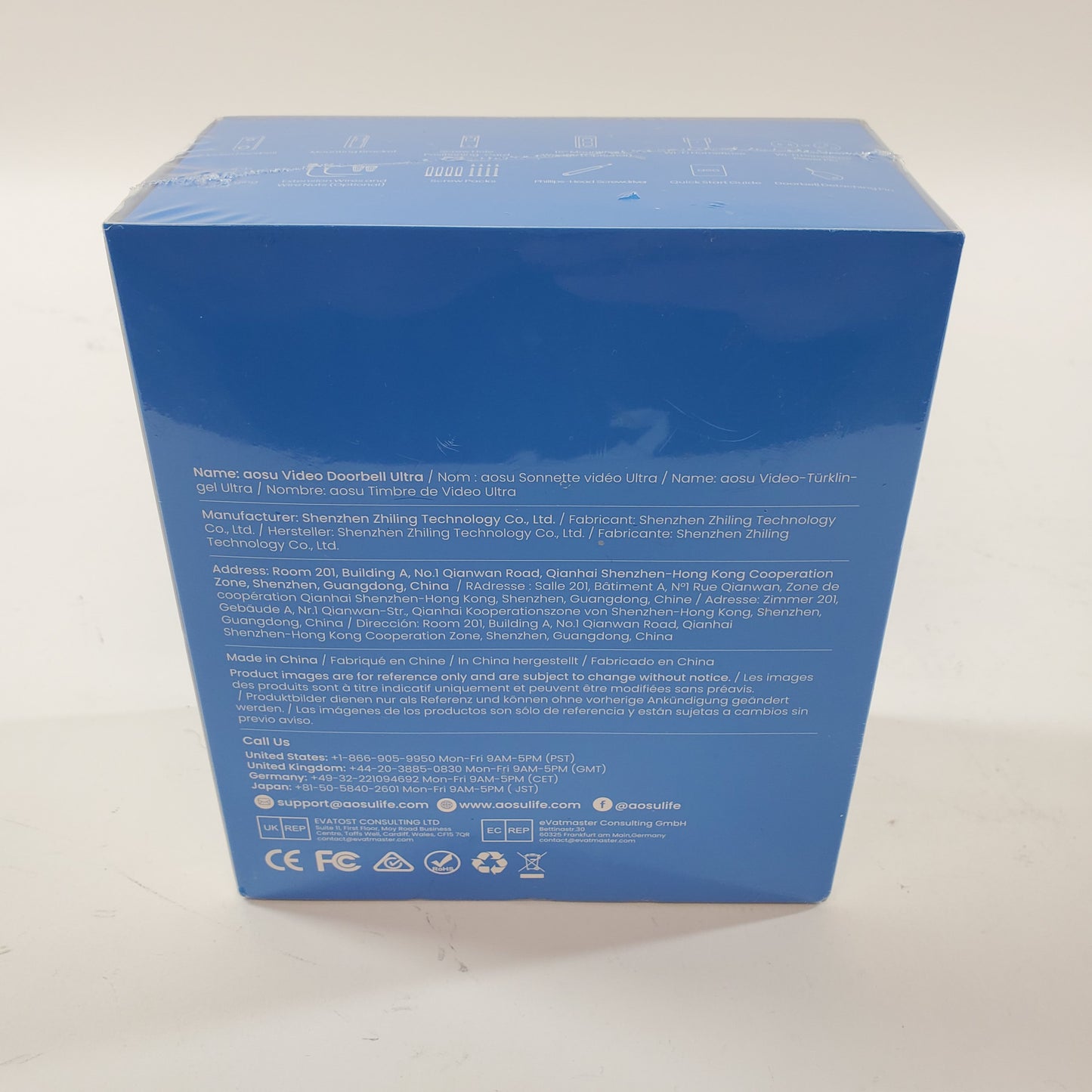 New Aosu Video Doorbell Ultra and Wi-Fi HomeBase Black V8S1AX11