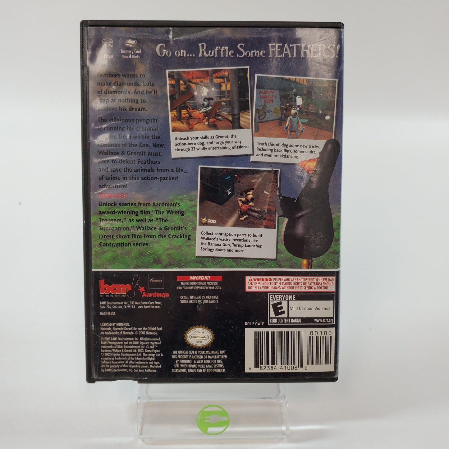 Wallace and Gromit Project Zoo (Nintendo GameCube, 2003) Disc Only