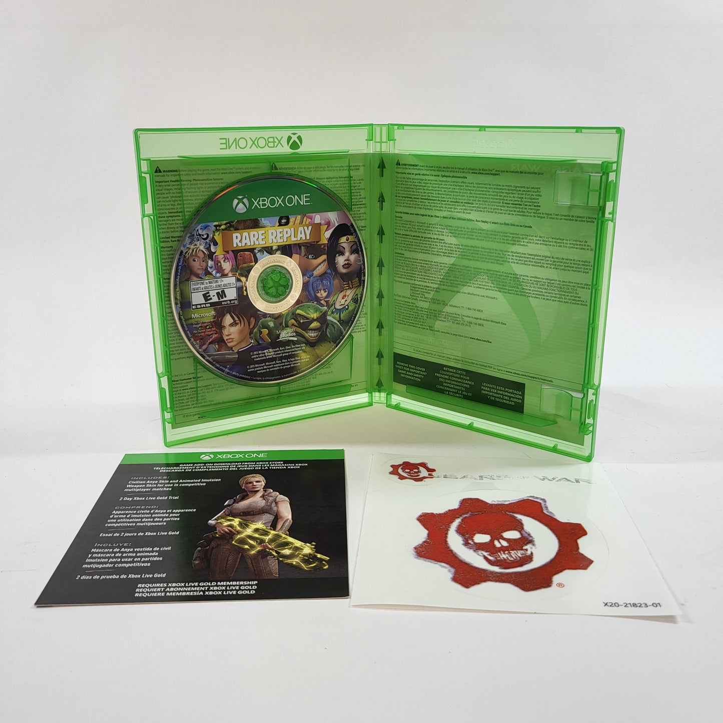 Gears of War Ultimate Edition and Rare Replay (Microsoft Xbox One, 2015) READ