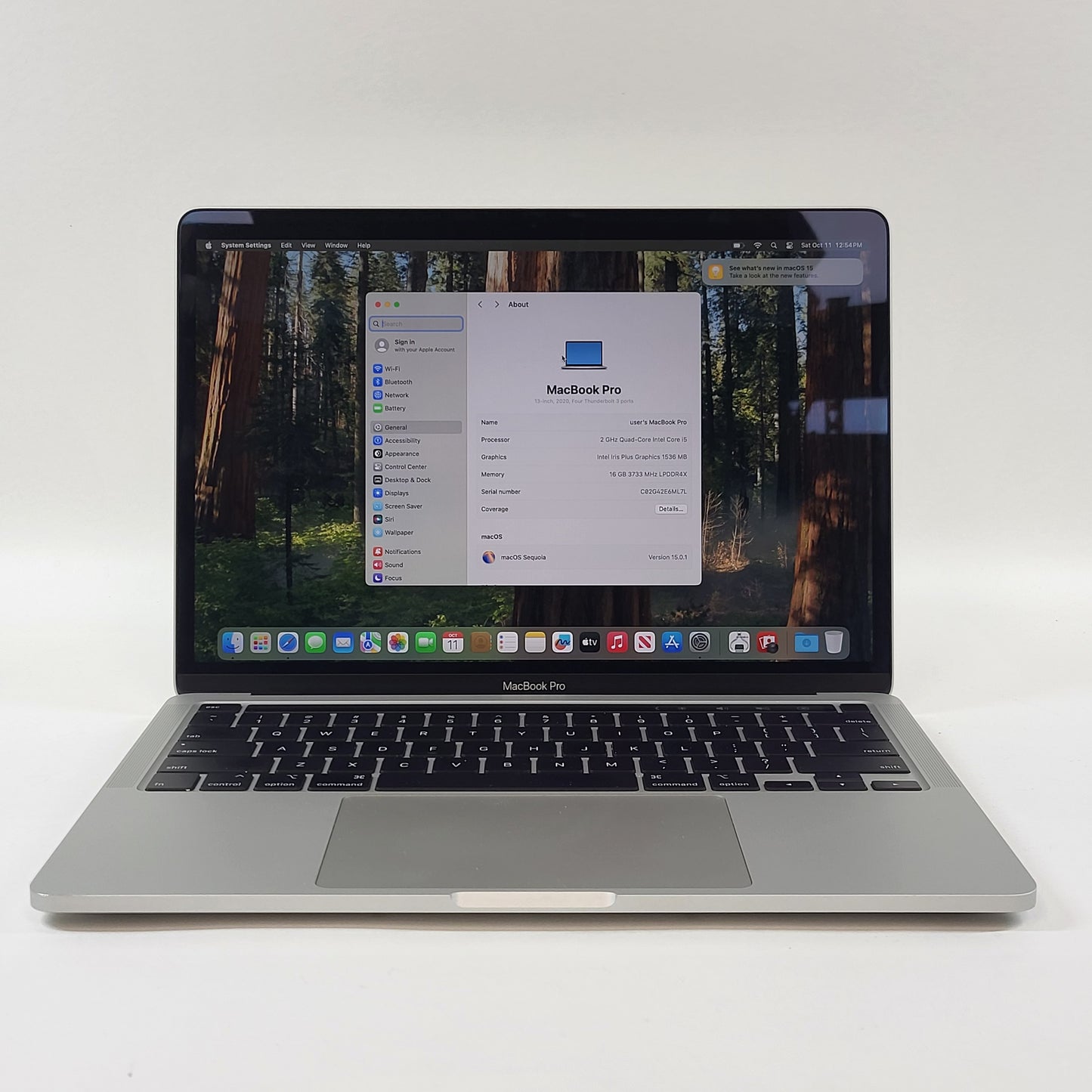 2020 Apple MacBook Pro 13.3" i5 2.0GHz 16GB RAM 512GB SSD Space Gray A2251