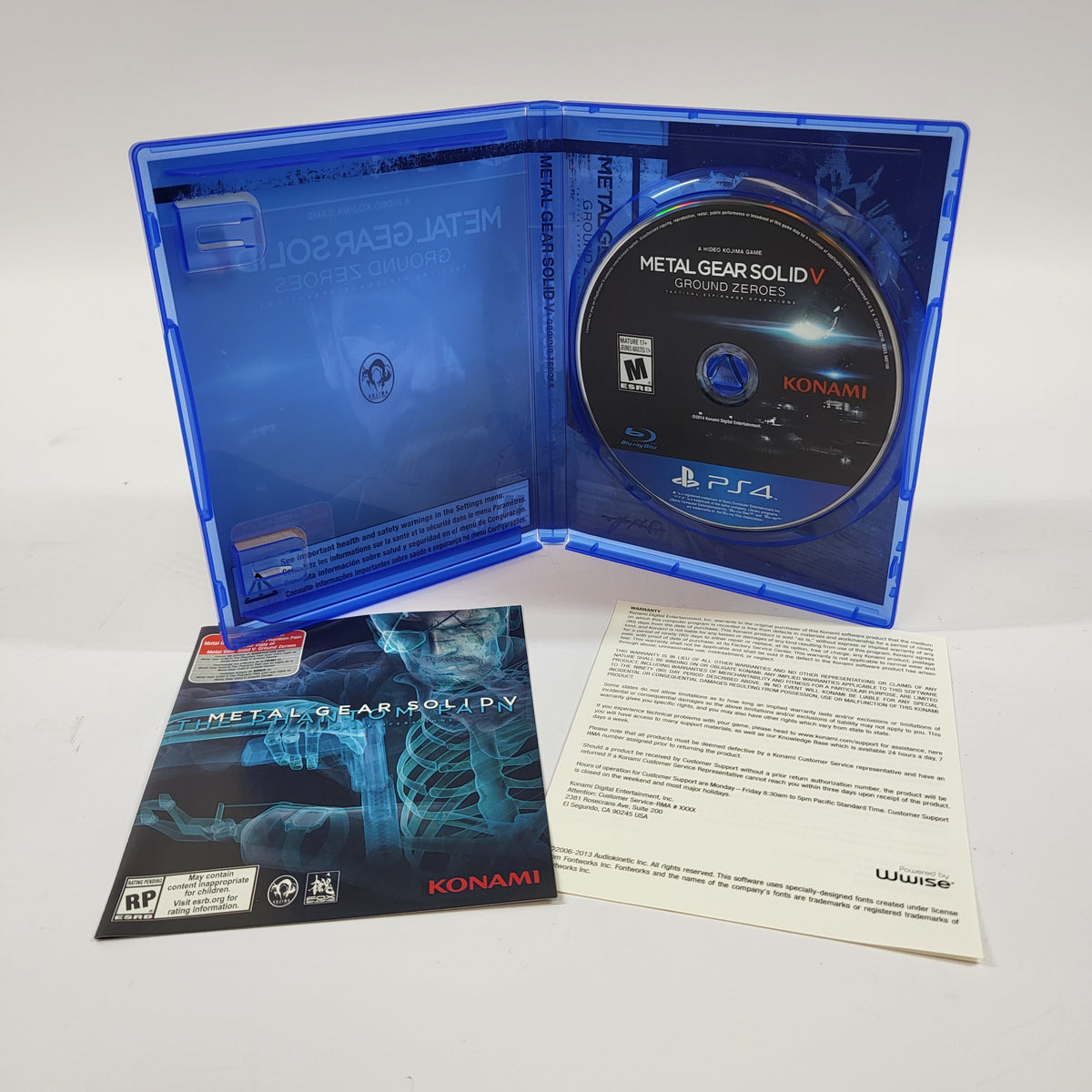 Metal Gear Solid V: Ground Zeroes (Sony PlayStation 4 PS4, 2014)