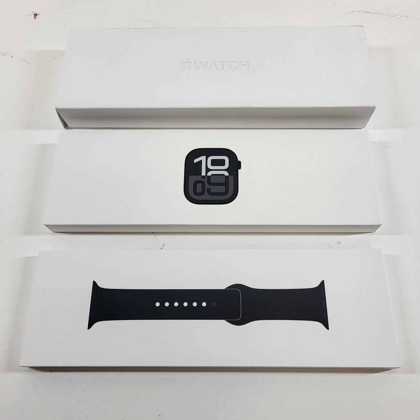 New Unlocked Apple Watch Series 10 46MM Jet Black Aluminum Black Sport Band