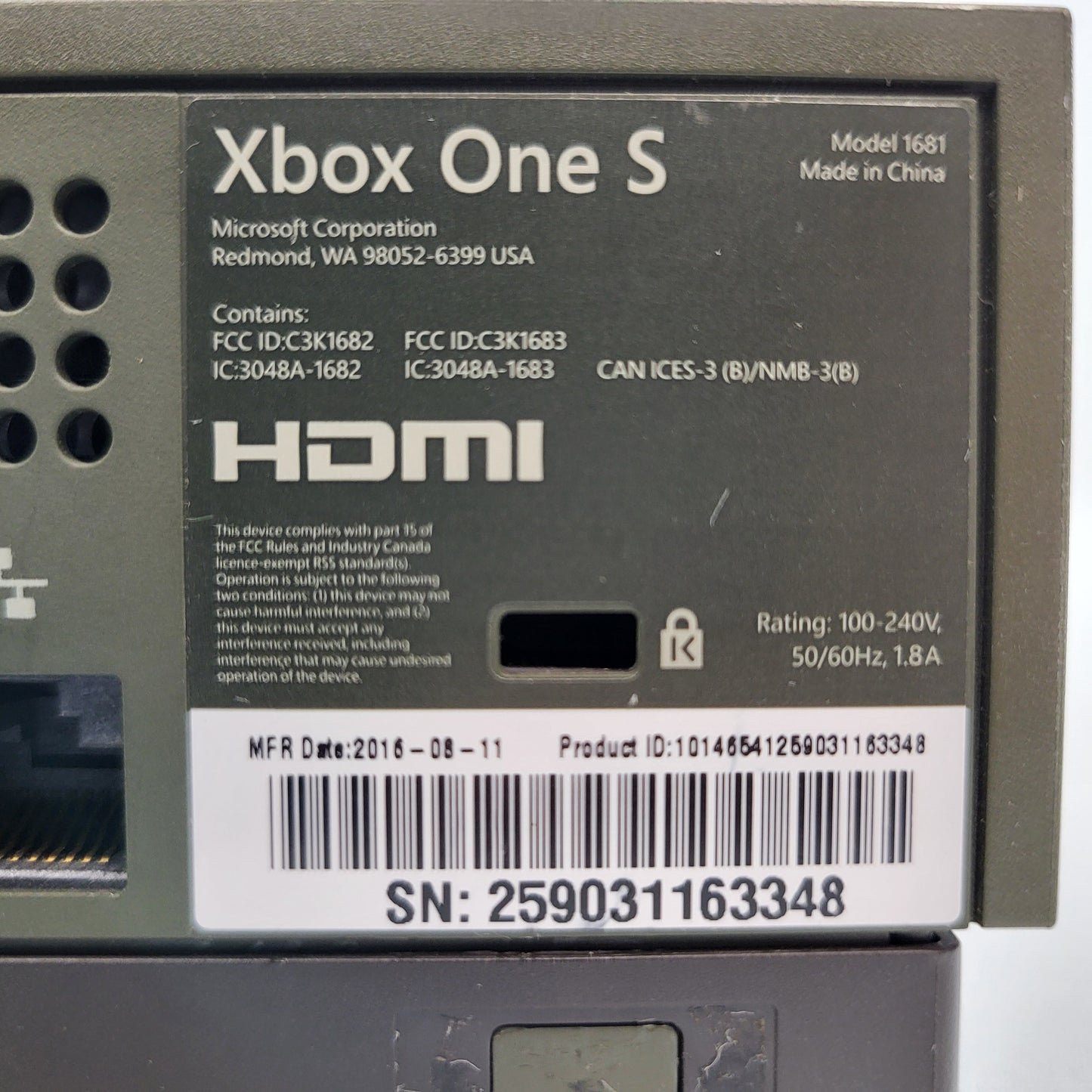 Microsoft Xbox One S 1TB Console Gaming System Battlefield 1 Limited Edition