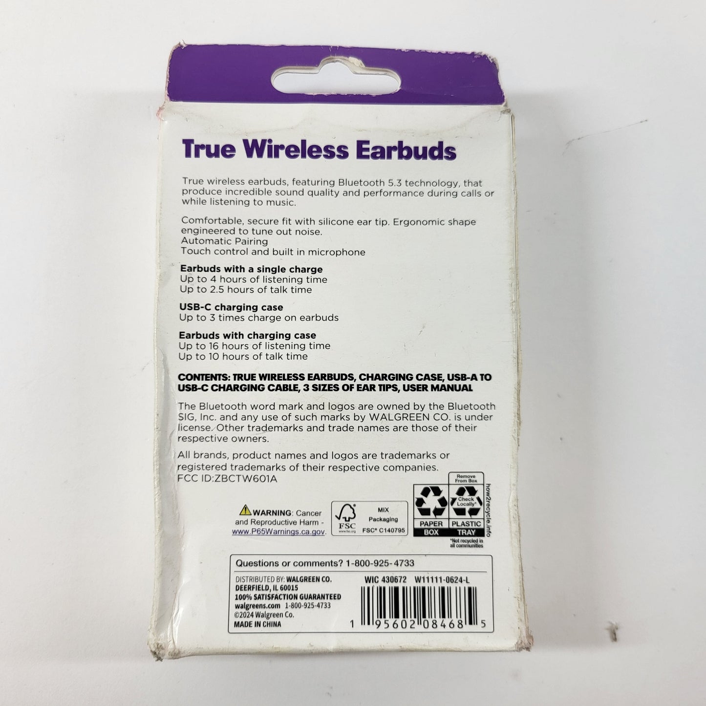 New Infinitive Wic 430672 Wireless Bluetooth Earbuds
