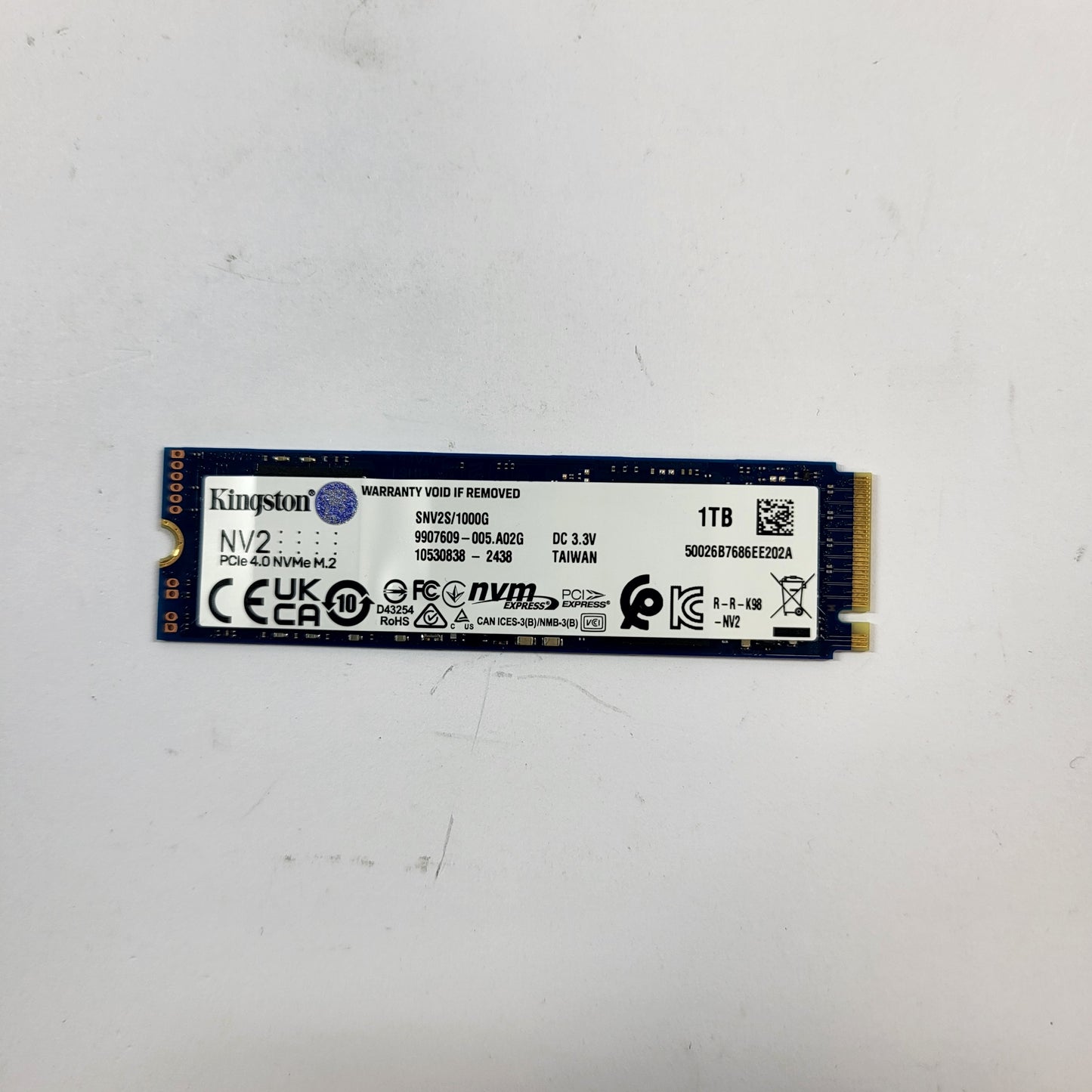Kingston 2280mm SNV2S/1000G 1TB M.2 NVMe Gen 4.0 x 4 SSD SNV2S/2000G