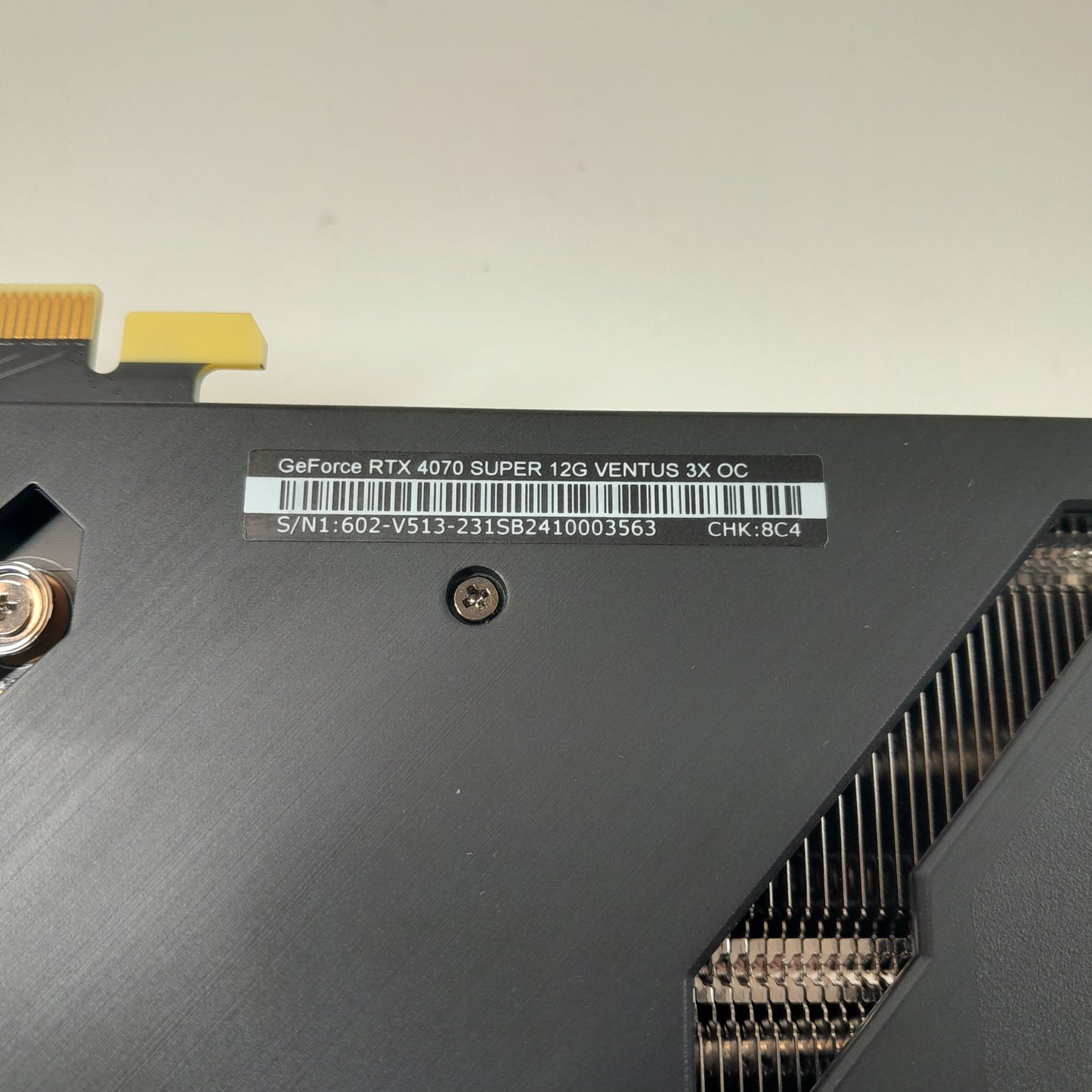 MSI GeForce RTX 4070 Super Ventus 3X OC 12GB GDDR6X Graphics Card