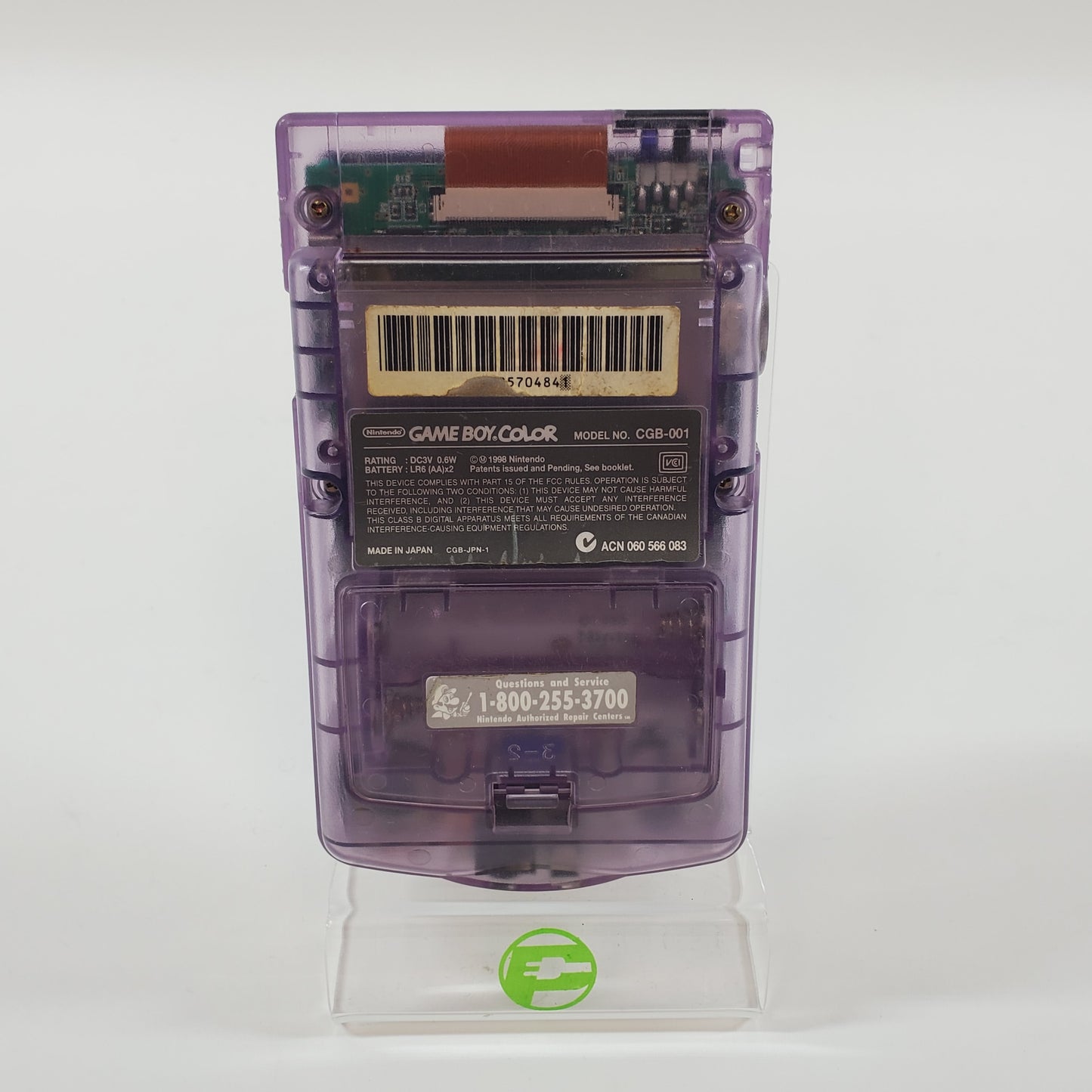 Nintendo Game Boy Color Handheld Game Console Only CGB-001 Atomic Purple