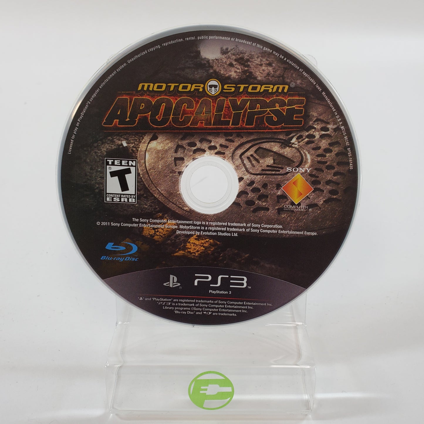 MotorStorm Apocalypse (Sony PlayStation 3 PS3, 2011) Disc Only
