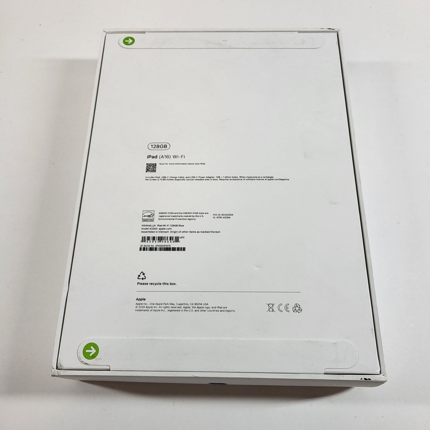 New WiFi Only Apple iPad 11" (A16) 128GB Blue MD4A4LL/A