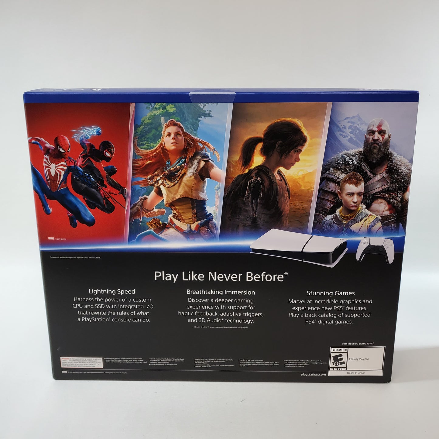 New Sony PlayStation 5 Slim Digital Ed PS5 1TB Black Console System CFI-2015