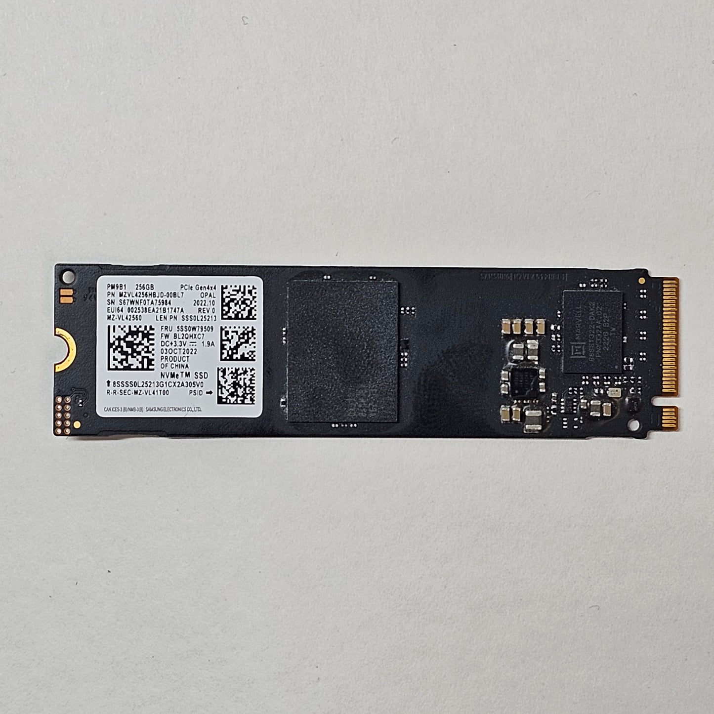 Samsung 2280mm PM9B1 256GB M.2 NVMe Gen 4.0 x 4 SSD MZ-VL42560