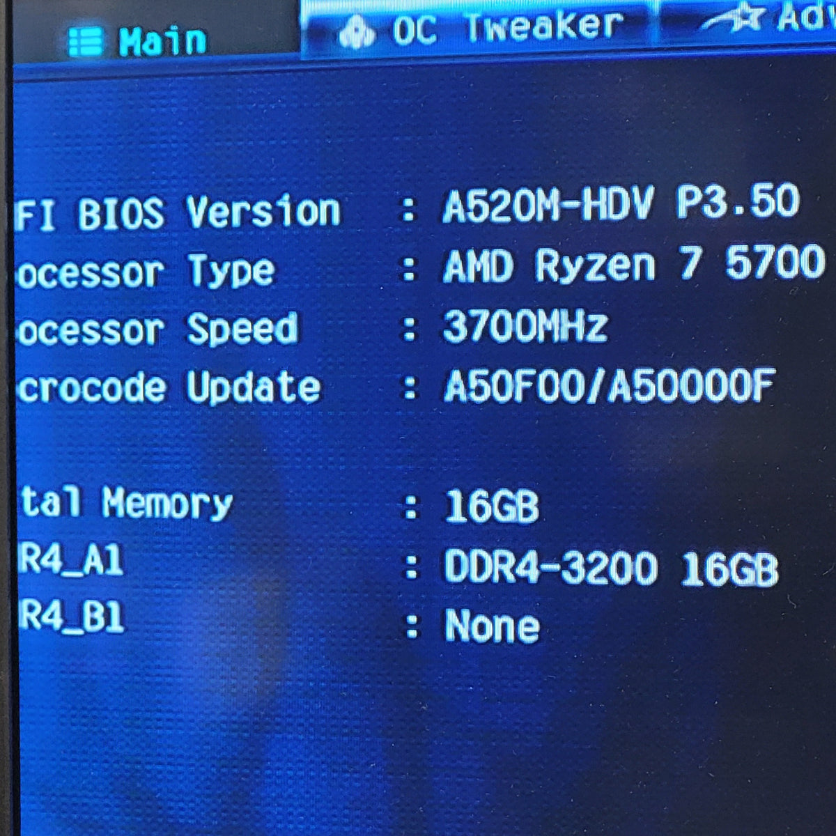AMD Ryzen 7 5700 3.70GHz 8 Core 100-000000743 16 Thread AM4
