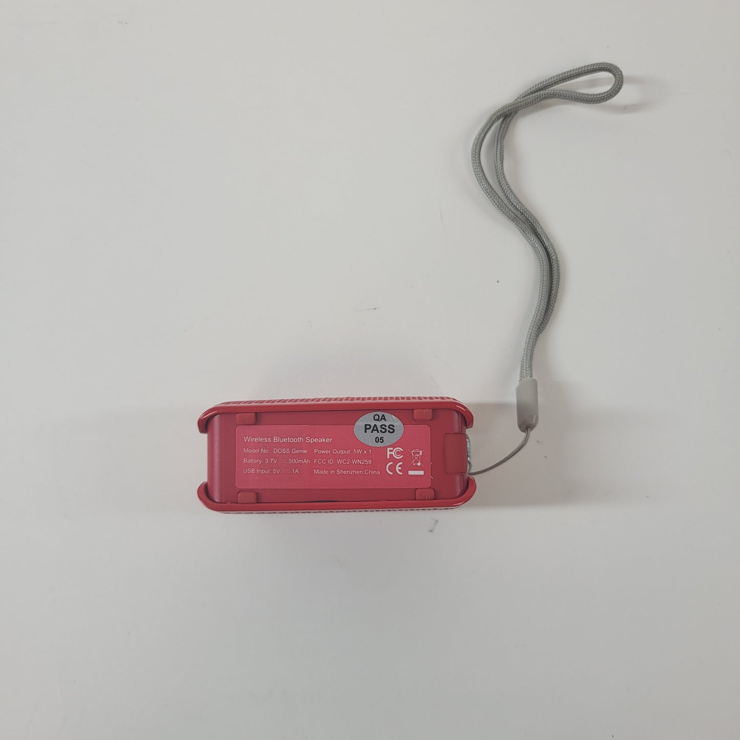 DOSS Genie Wireless Portable Bluetooth Speaker Red