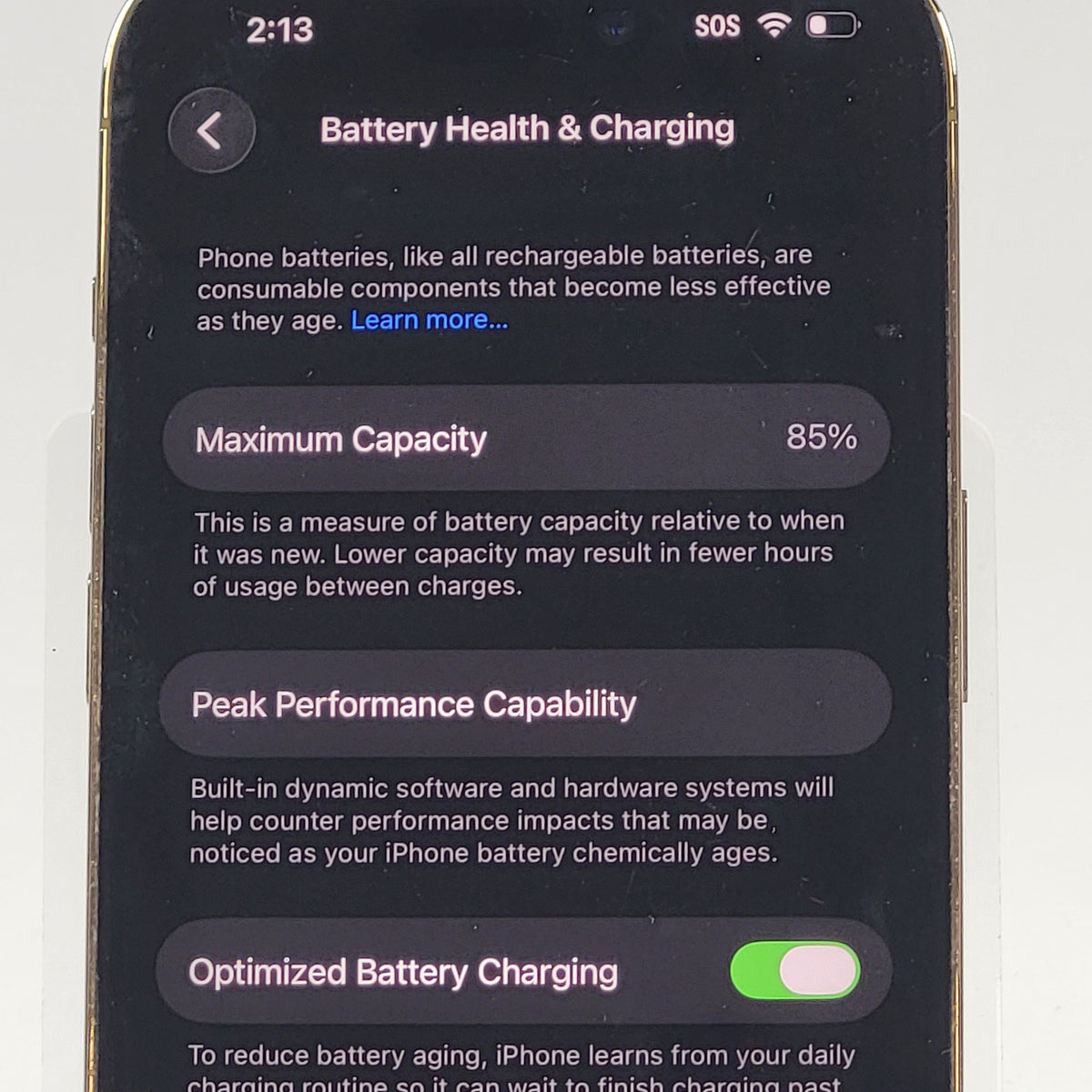 Factory Unlocked Apple iPhone 14 Pro 512GB Gold MQ213LL/A