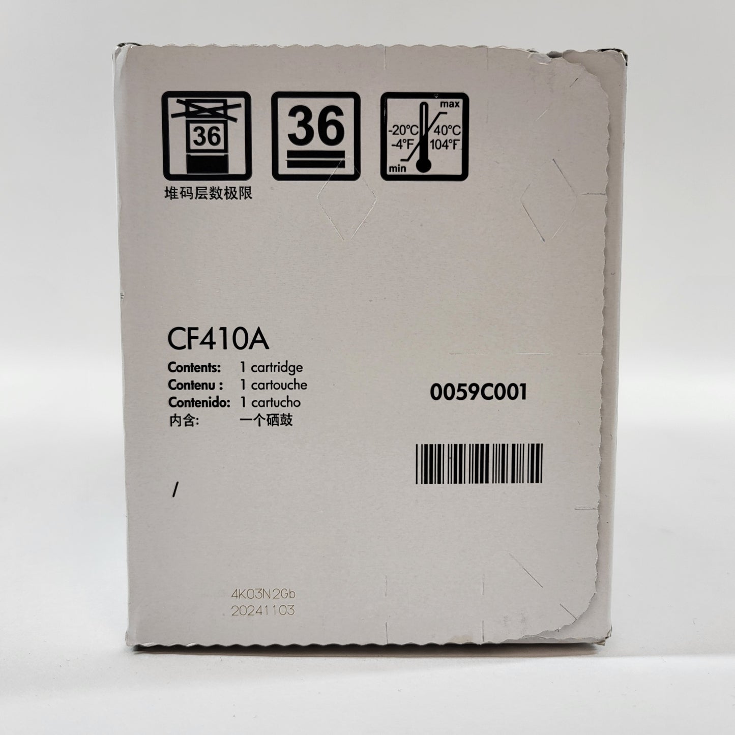 New HP 410A CF410A Black Toner Cartridge
