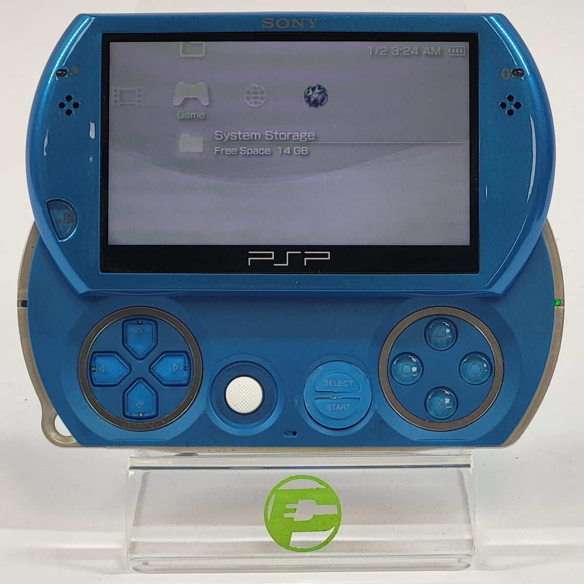 Sony PlayStation Portable Go PSP-N1001 Handheld Console Only Blue READ