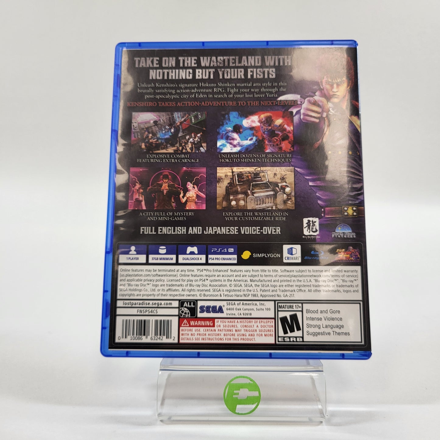 Fist of the North Star: Lost Paradise (Sony PlayStation 4 PS4, 2018)