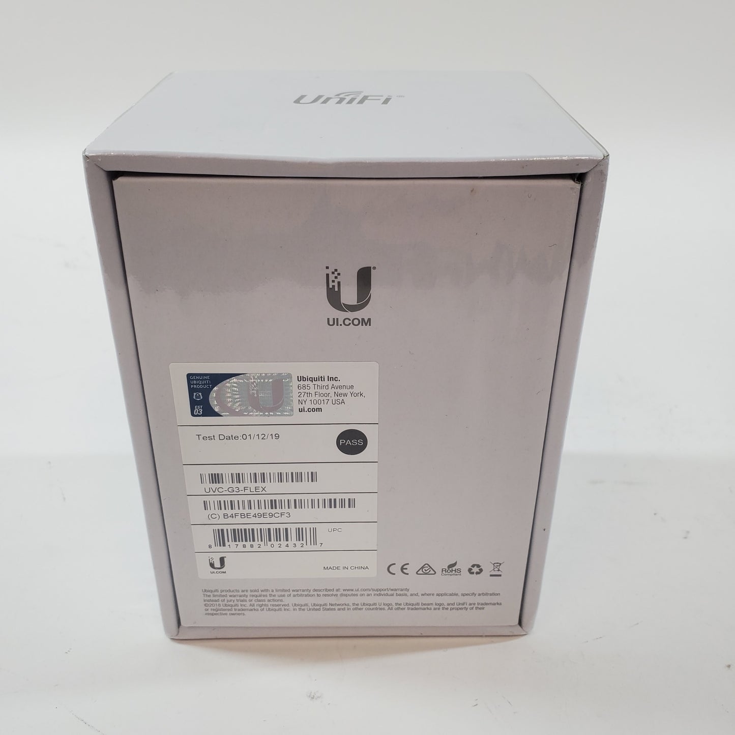 New Unifi G3 Flex PoE Security Camera UVC-G3-FLEX Unclaimed