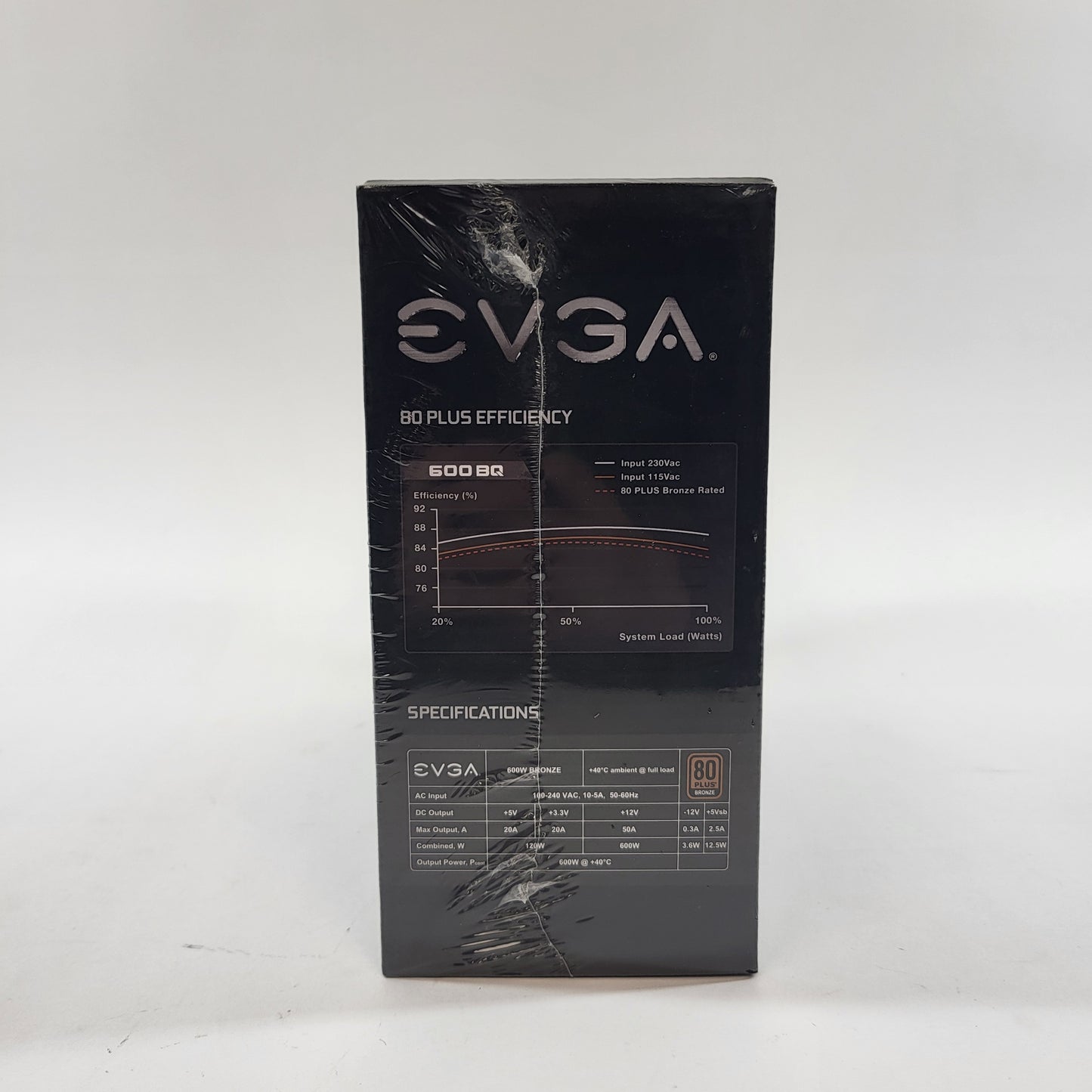 New EVGA 600 BQ 110-BQ-0600-K1 80 Plus Bronze 600W Semi Modular Power Supply