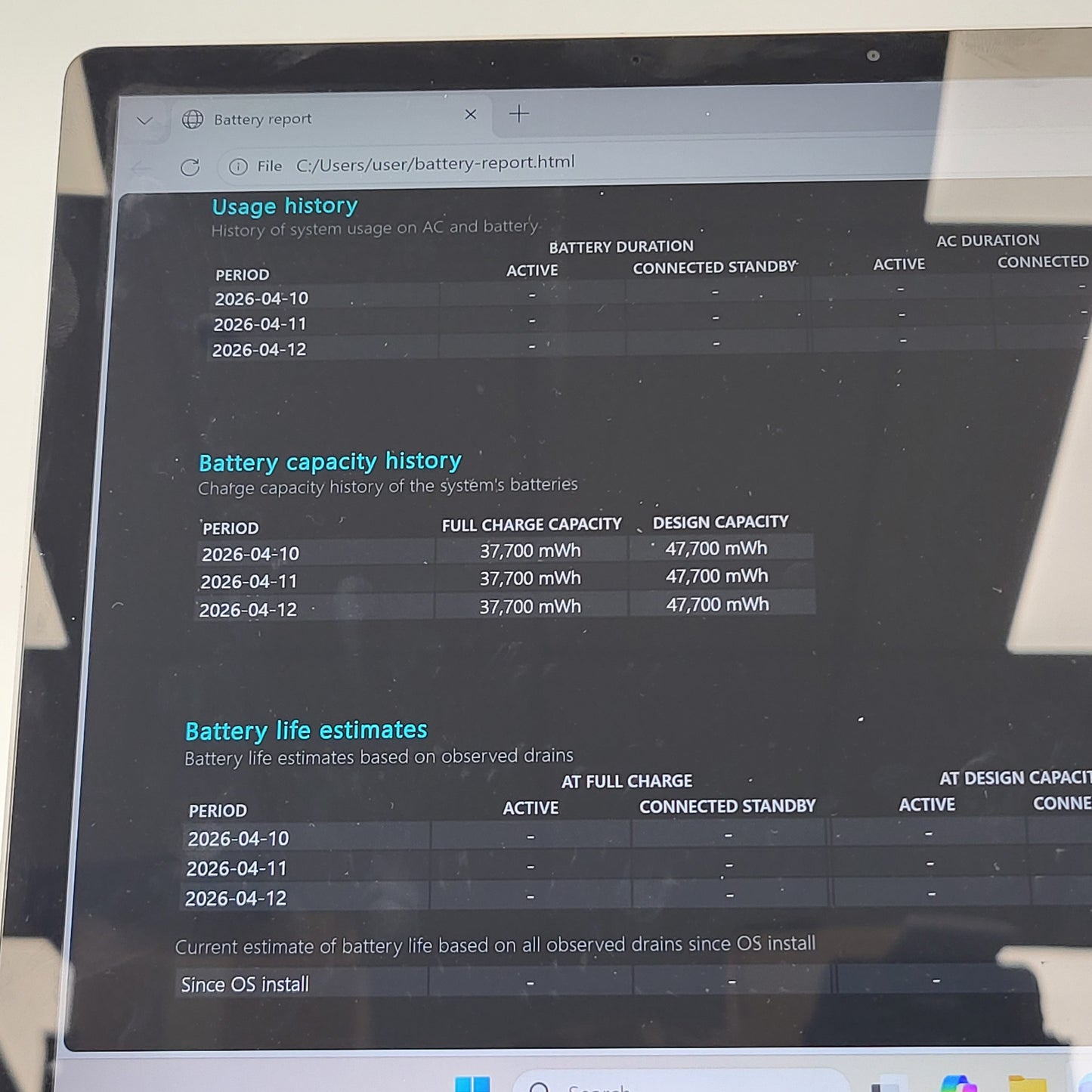 Microsoft Surface Laptop 4 1950 i5-1145G7 2.6GHz 8GB RAM 256GB SSD READ