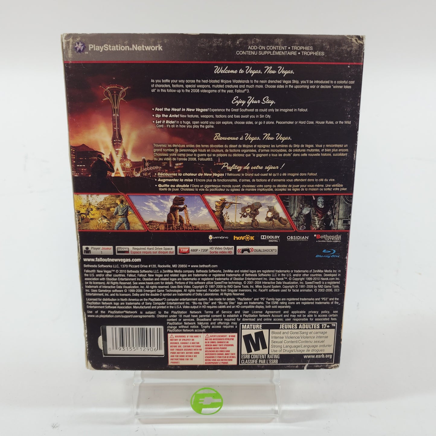 Fallout: New Vegas (Sony PlayStation 3 PS3, 2010)