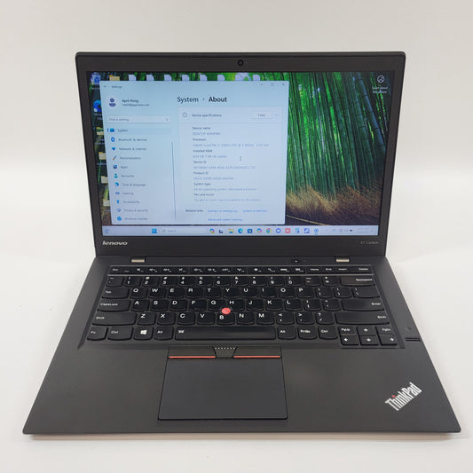Lenovo ThinkPad X1 Carbon Gen 3 13.3" i5-5300U 2.3GHz 8GB RAM 180GB SSD Intel(R)
