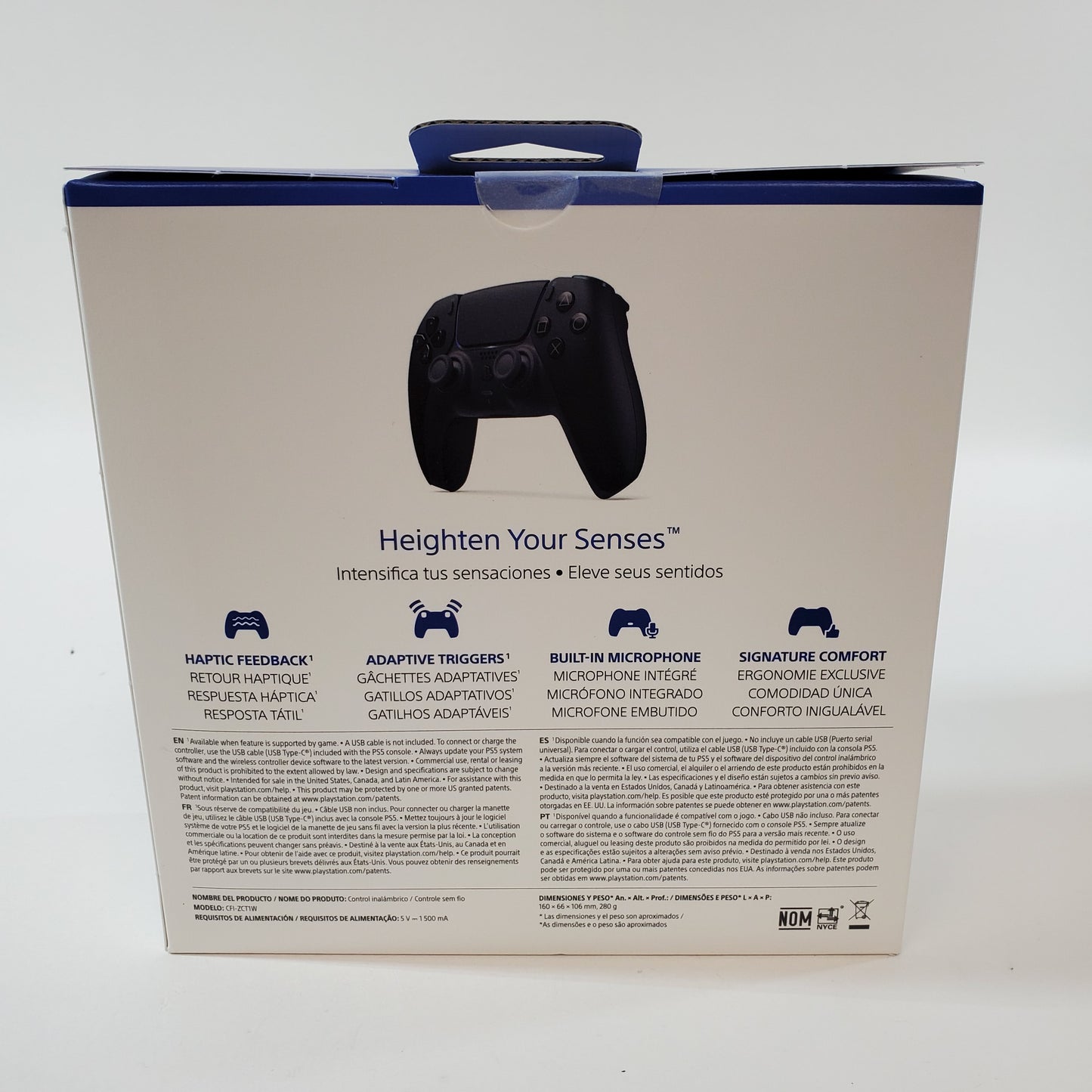 New Sony PlayStation 5 PS5 Dualsense Wireless Controller Black CFI-ZCT1W