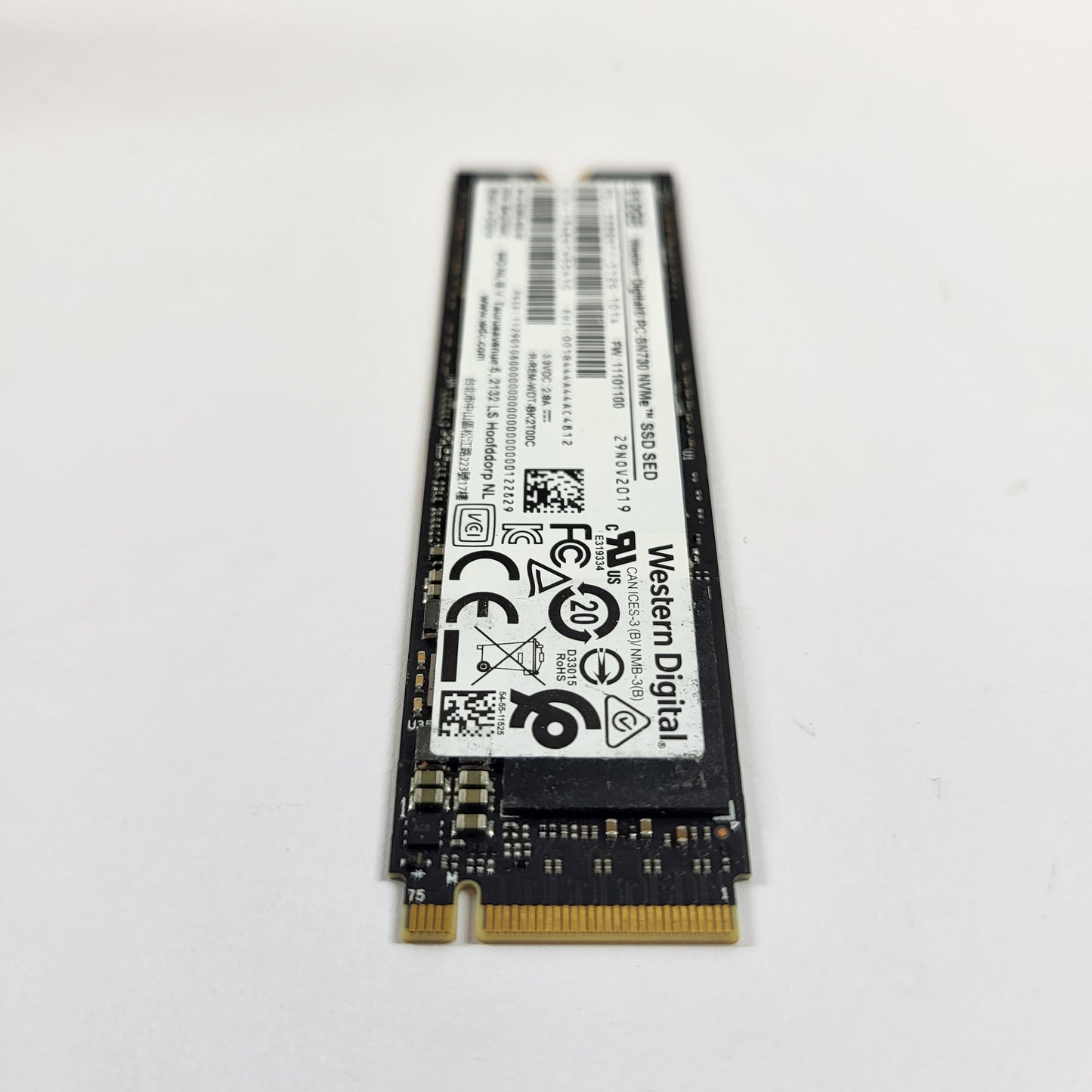 Western Digital 2280mm SN730 Black 512GB M.2 NVMe Gen 3.0 x 4 SSD SDBQNTY-512-1014