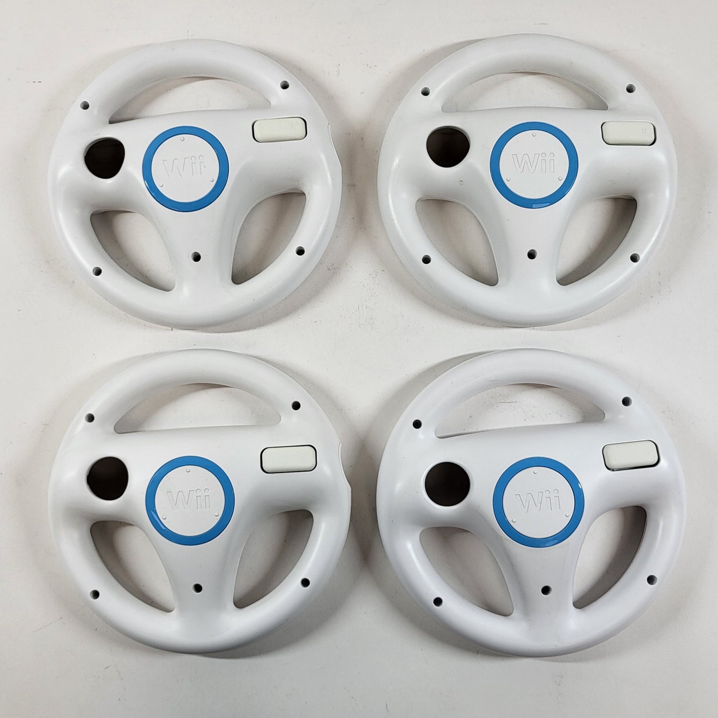 Lot Of 4 Nintendo Mario Kart Wii Wheel White RVL-024