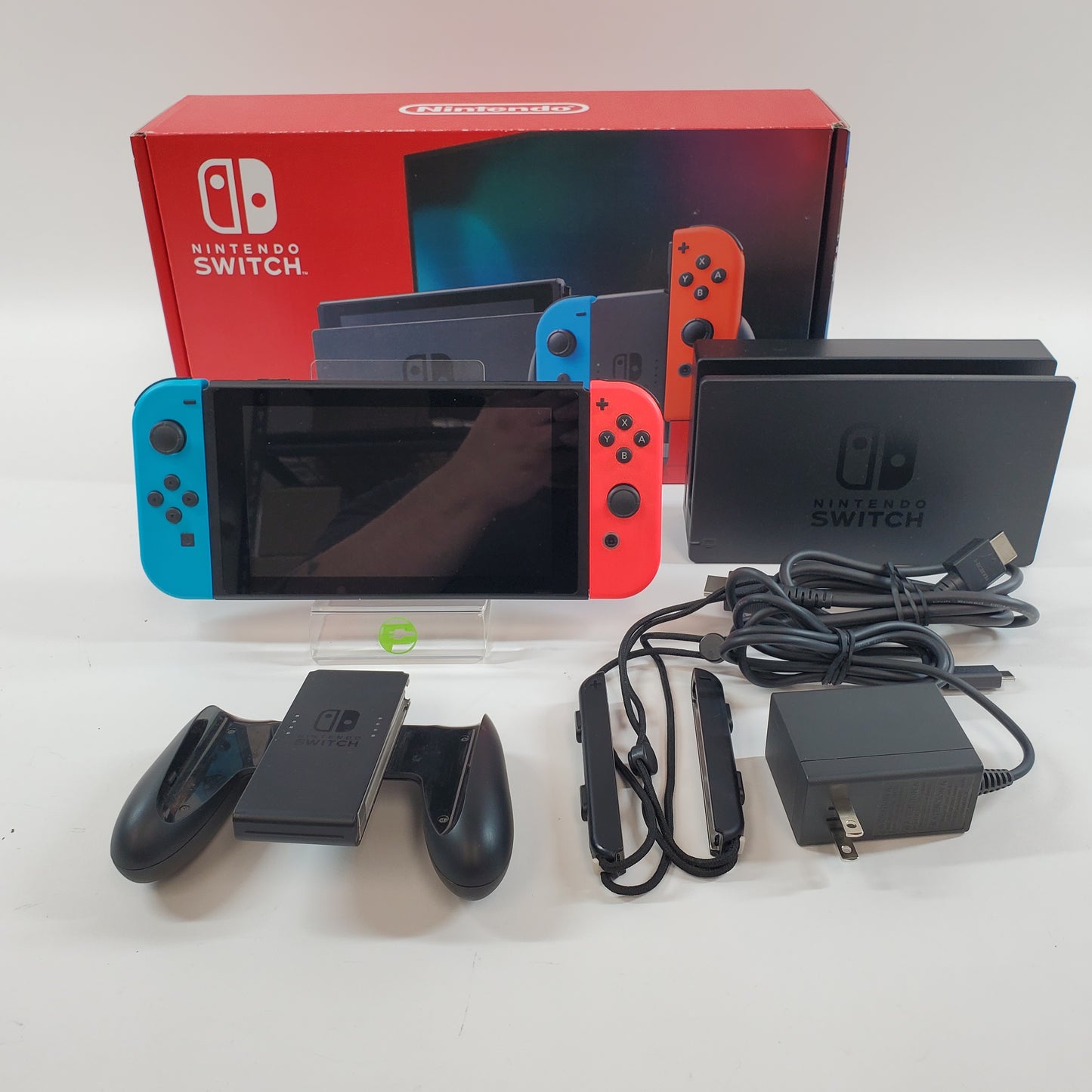 Nintendo Switch v1 Video Game Console HAC-001(-01) Red/Blue