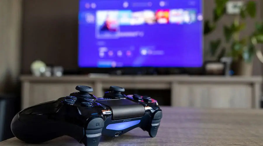 Video game consoles shown in store at PayMore Milford