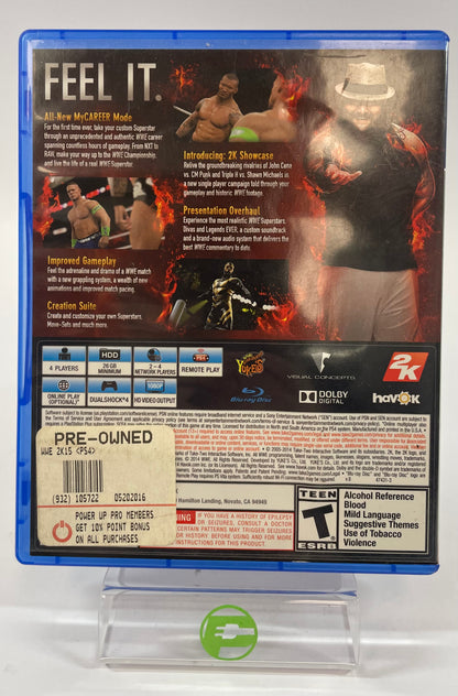 WWE 2K15 (Sony PlayStation 4 PS4, 2014)