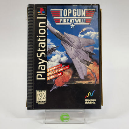 Top Gun Fire at Will [Long Box] (Sony PlayStation 1 PS1, 1996)