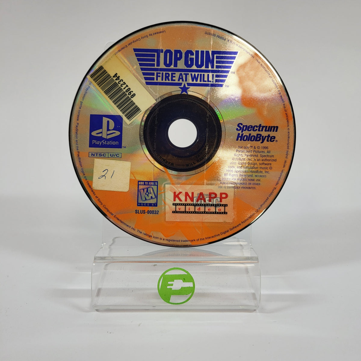 Top Gun Fire at Will [Long Box] (Sony PlayStation 1 PS1, 1996)