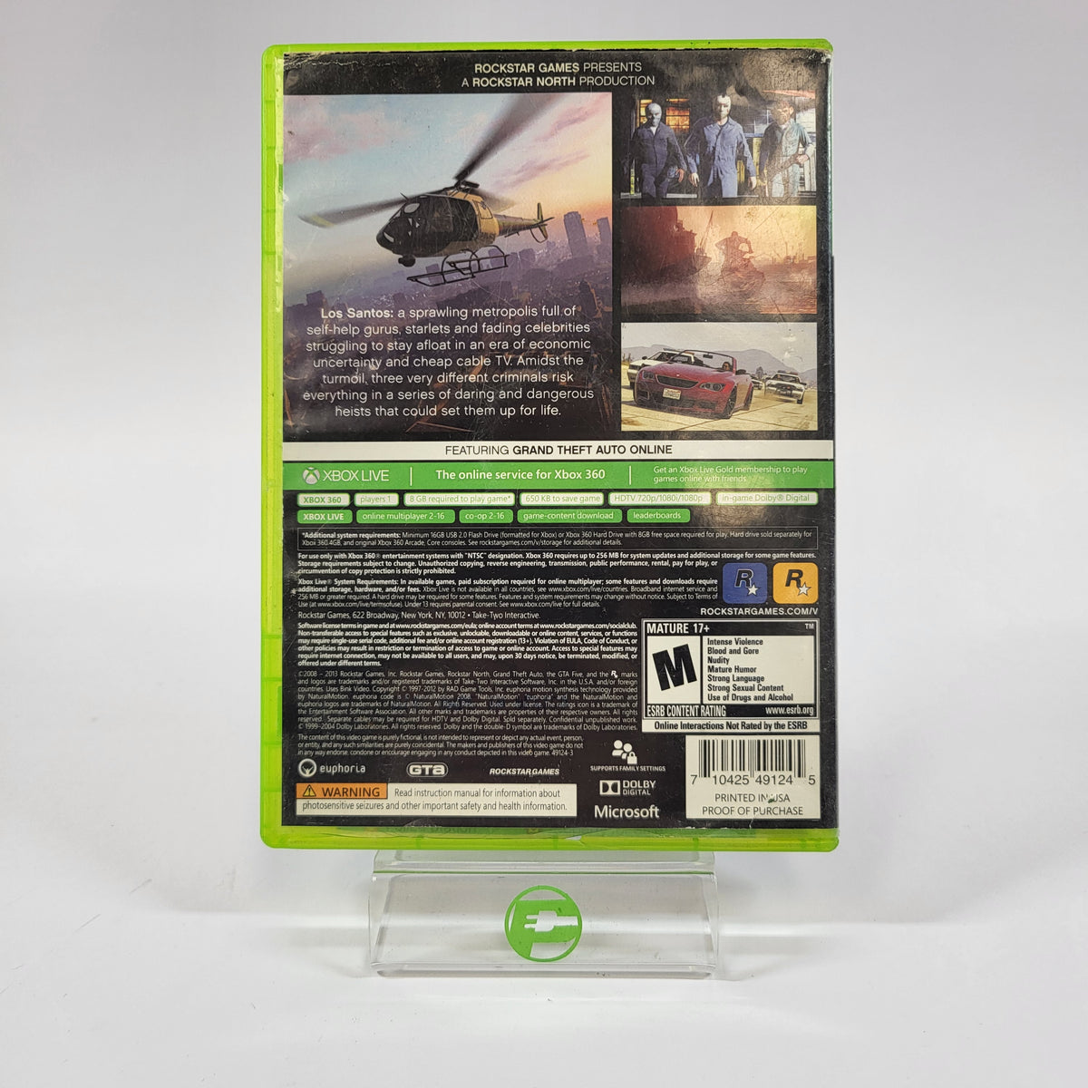 Grand Theft Auto V (Microsoft Xbox 360, 2013)