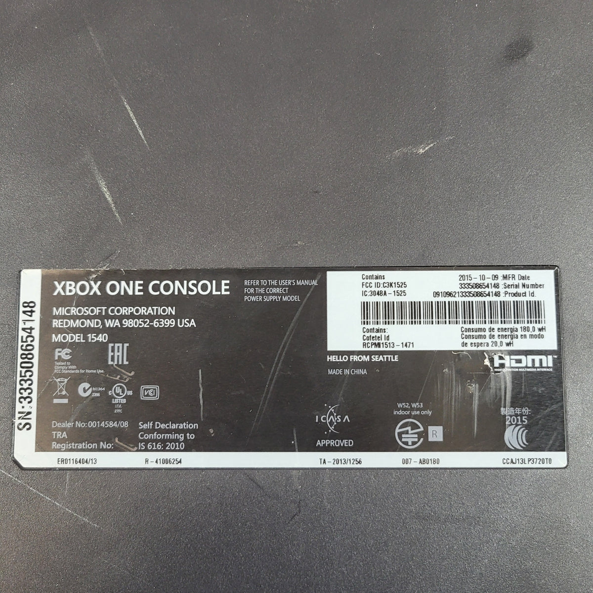 Microsoft Xbox One 1TB Console Gaming System Black 1540
