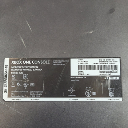 Microsoft Xbox One 1TB Console Gaming System Black 1540