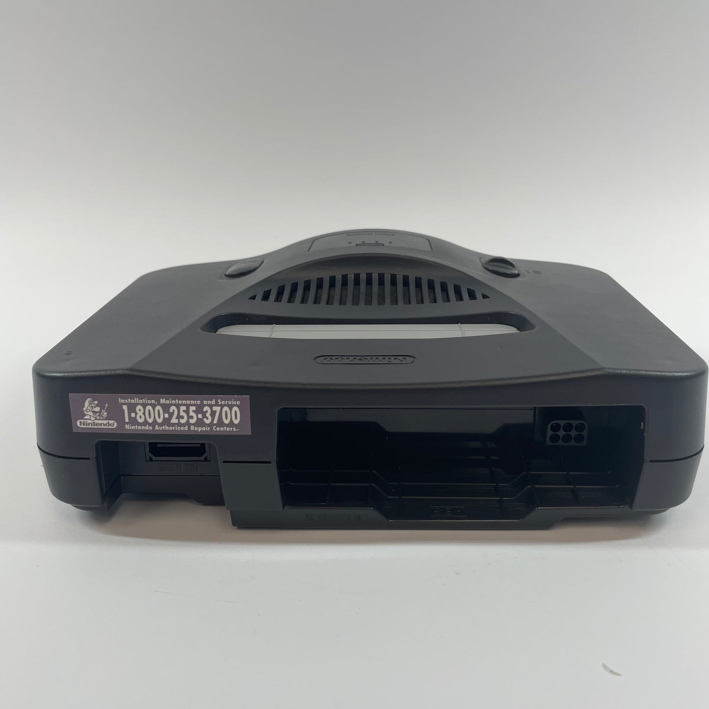 Nintendo N64 Console Gaming System NUS-001 Black Cracked Side