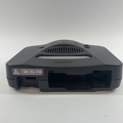 Nintendo N64 Console Gaming System NUS-001 Black Cracked Side