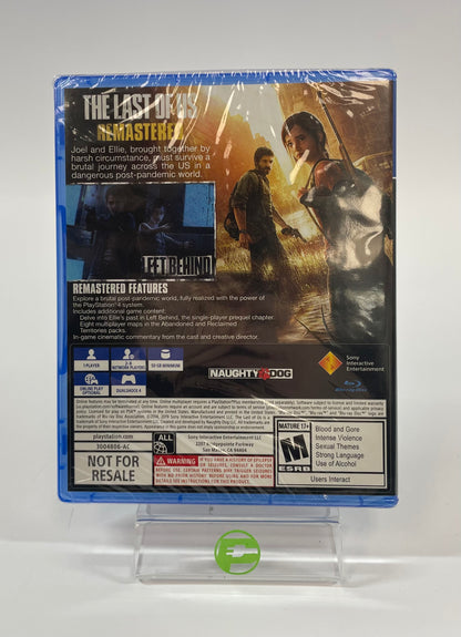 New The Last of Us Remastered [Not For Resale] (Sony PlayStation 4 PS4, 2014)